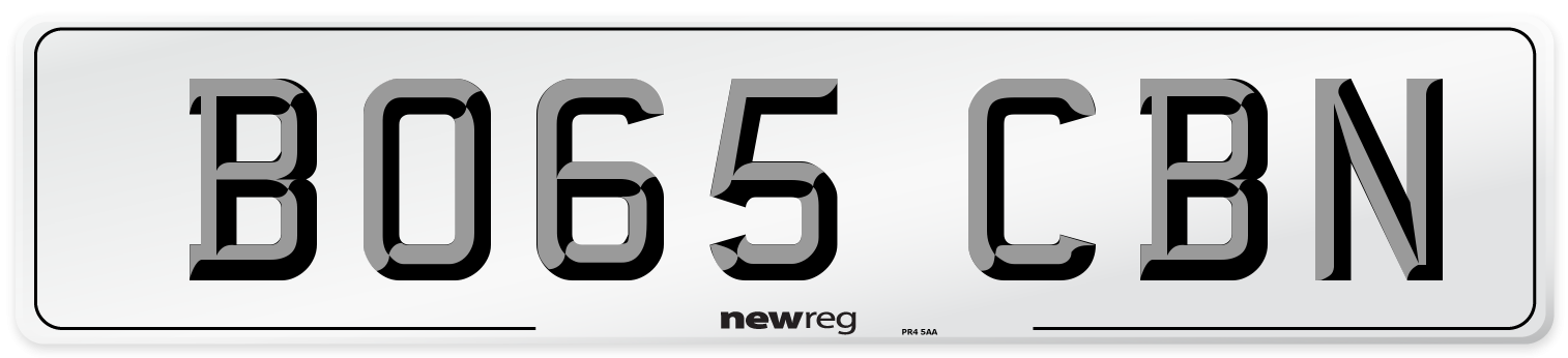 BO65 CBN Number Plate from New Reg